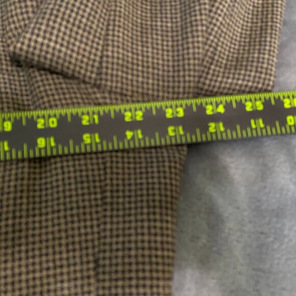 Haggar Mens Black Label Mens Blazer Jacket 44L Houndstooth Wool Blend Brown - Picture 5 of 14
